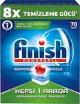 Finish Hepsi Bir Arada 8X Temizleme Gücü 70'li Bulaşık Makinesi Tableti