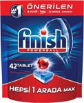 Finish Hepsi Bir Arada Max 42 Adet 3'Lü Paket 126 Yıkama Bulaşık Makinesi Tableti