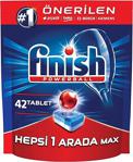 Finish Hepsi Bir Arada Max 42 Adet 5'Li Paket 210 Yıkama Bulaşık Makinesi Tableti