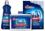 Finish Parlatıcı 400 Ml + Makine Temizleyici Sıvı 250 Ml + Tuz 550 Gr