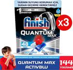 Finish Powerball Quantum Max 48 Adet 3'lü Paket Bulaşık Makinesi Tableti