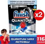 Finish Powerball Quantum Max 58 Adet 2'li Paket Bulaşık Makinesi Tableti