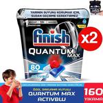 Finish Powerball Quantum Max 80 Adet 2'Li Paket Bulaşık Makinesi Tableti