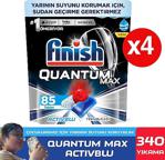 Finish Powerball Quantum Max 85 Adet 4'lü Paket Bulaşık Makinesi Tableti