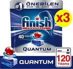 Finish Quantum 120 Tablet Bulaşık Makinesi Deterjanı (40x3 Adet)