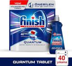 Finish Quantum 40 Tablet Bulaşık Makinesi Deterjanı + Finish Parlatıcı 400 Ml