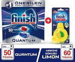 Finish Quantum 50 Tablet Bulaşık Makinesi Deterjanı + Finish Bulaşık Makinesi Kokusu