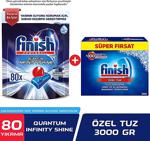 Finish Quantum Infinity Shine 80Li+ Bulaşık Makinesi Tuzu 3000 Gr