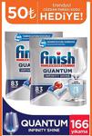 Finish Quantum Infinity Shine 83 Adet 2'Li Paket Bulaşık Makinesi Tableti