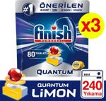 Finish Quantum Limon 80 Adet 3'lü Paket Bulaşık Makinesi Tableti