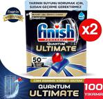 Finish Quantum Ultimate 100 Kapsül Bulaşık Makinesi Deterjanı Tableti (50X2)