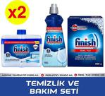 Finish Temizlik Ve Bakım Seti(Parlatıcı 400 Ml+Makine Temizleyici Sıvı 250 Ml + Tuz 500 Gr) X2 Adet