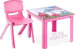 Fiore Çocuk Masa Sandalye Takımı Pembe Prenses 1-3 Yaş İçin