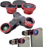Fırsatcenter Balık Gözü Lens Fish Eye 3 Wide Geniş Açılı Makro Telefon Lensi