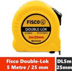 Fisco Double-Lok 5 Metre / 25 Mm Çelik Şerit Metre Dl5M/25Mm