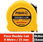 Fisco Double-Lok 8 Metre / 25 Mm Çelik Şerit Metre Dl8M/25Mm