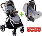 Fisher price geo travel sistem bebek arabası gri