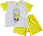 Fisher Price Yaz Erkek Bebek Babam Ve Ben Tshirt-şort Takım 6 Ay