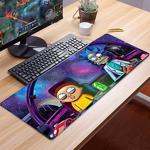 Fi̇tgame Xl Rıck And Morty 70X30 Cm 3Mm Kauçuk Kaymaz Taban Oyuncu Gaming Mouse Pad