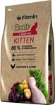 Fitmin Purity Tahılsız Kitten Tavuk ve Ciğerli 1.5 kg Yavru Kuru Kedi Maması