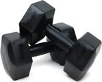 Fitset Spor 2,5 Kg X 2 Adet 5 Kg Dambıl Seti 5 Kg Dumbell Set (Siyah)