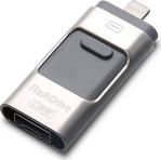 Flash Drive Class10 İos/Mac/Android/Windows 64 Gb Usb Bellek - Siyah