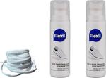 Flexi̇care 2'Li Spor Beyaz Deri Ve Kumaş Ayakkabı Boyası 75 Ml + 1 Çift 120 Cm Beyaz Bağcık