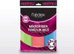 Flodex Mikrofiber Temizlik Cam Bezi 3 Al 2 Öde Paketli