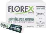 Florex 240 Lt Endüstriyel Konteyner Çöp Torbası Çöp Poşeti 120X150 Cm 1 Koli 20 Rulo 100 Adet