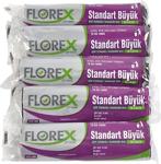 Florex Çöp Poşeti Büyük Boy 65X80 Mavi 5 Rulo 5X10 Toplam 50 Adet