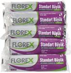 Florex Standart Büyük Çöp Torbası Siyah 65 X 80 Cm 5 Rulo 5X10 50 Adet