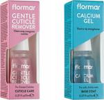 Flormar Tırnak Eti Temizleyici - Gentle Cuticle Remover 11Ml + Calcium Gel Tırnak Bakım Jeli