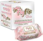 Flyfix Rose 12 Li 1200 Yaprak Islak Bebek Havlusu Mendil Gül Kokulu