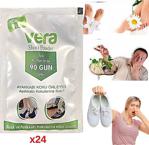 Foottab Vera Ayak Kokusu Giderici Ayakkabı Içi Koku Önleyici 24 Paket X10Gr