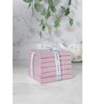 For Home %100 Pamuk 6'Lı 30X50 Mutfak-El Havlusu Mega Pembe