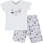 For My Baby Ayıcık Baskılı Kısa Kol Erkek Bebek Pijama Takımı 6 Ay