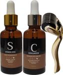 For You Gold Dermaroller (Goldenroller) & Somon Dna Collagen Serum Gençleştirme Seti