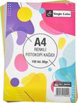 Four Office Renkli Fotokopi Kağıdı 80 Gram A4 100 Lü 10 Renk Karışık