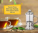 French Press Bitki Çayı Bardağı 350 Ml-Filtre Kahve Demlik