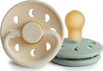 Frigg Moon Phase İkili Kauçuk 0-6 Ay Emzik Cream-Sage