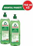 Frosch Yeşil Limonlu 750 Ml 2'Li Paket Sıvı Bulaşık Deterjanı