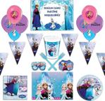 Frozen Elsa Karlar Ülkesi Afişli 24 Kişilik Doğum Günü Parti Malzemeleri Seti