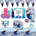 Frozen Elsa Karlar Ülkesi Afişli 16 Kişilik Doğum Günü Parti Malzemeleri Seti