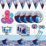 Frozen Karlar Ülkesi Elsa 8 Kişilik Mavi Doğum Günü Parti Malzemeleri Seti