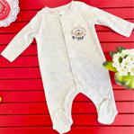 Funna Baby lolybon bebek tulum body bebek tulumu - gri tiger