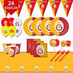 Galatasaray Taraftar 24 Kişilik Doğum Günü Parti Malzemeleri Seti