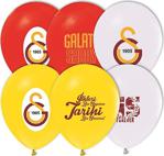 Galatasaray Temalı Balon 4+1 Pastel Renk - 20 Adet