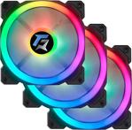 Gameforce 7R Pro Seri (3'Lü Set) Rainbow Ledli Sessiz 120Mm 12Cm Kasa Fanı