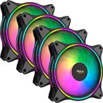 Gametech 4In1 Kumandalı Rgb Fan Set 4Lü Set Kit 4X120Mm Kasa Fanı