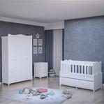 Garaj Home Elegant Yıldız 4 Kapaklı Bebek Odası Takımı